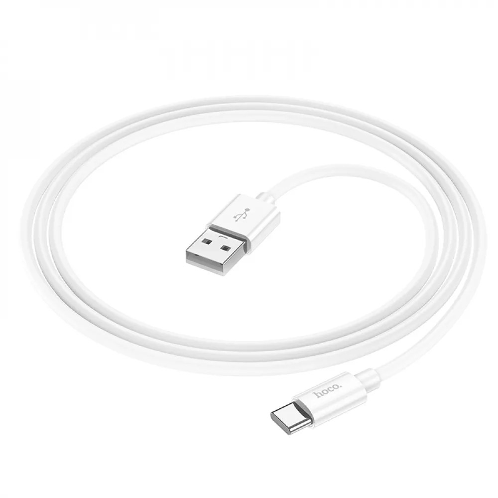 Зарядний шнур TYPE-C to TYPE-C  Hoco X87 Magic silicone (Білий)-2