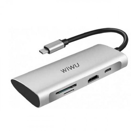 Type-C HUB WiWU Alpha 731 HC Grey-0