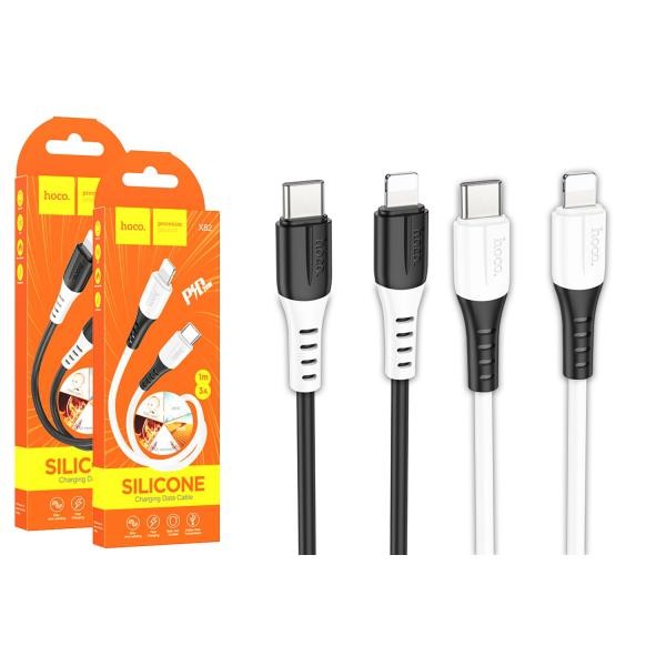 Кабель Type-C to Lightning HOCO X82 Type-C/Lightning (1m)  (Білий)-0