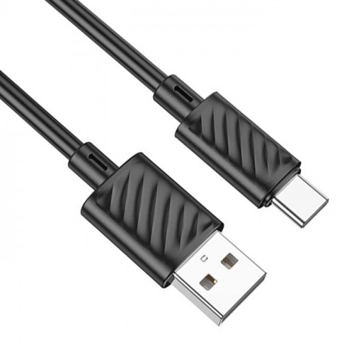 Зарядний шнур Hoco X88 Gratified charging data cable для Type-C 3A 1m  Black-1