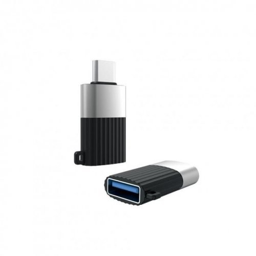 Перехідник OTG  USB to Type-C (black)-1