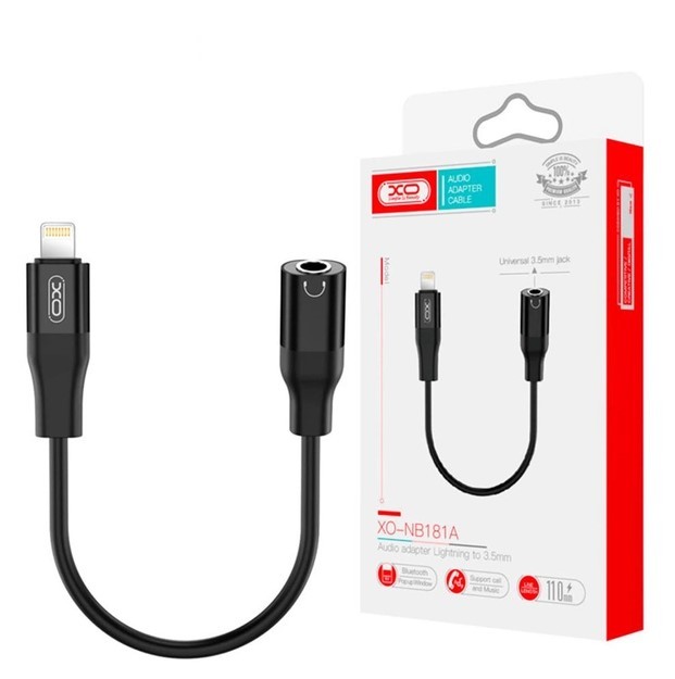 Перехідник Lightning / AUX XO NB181A-0