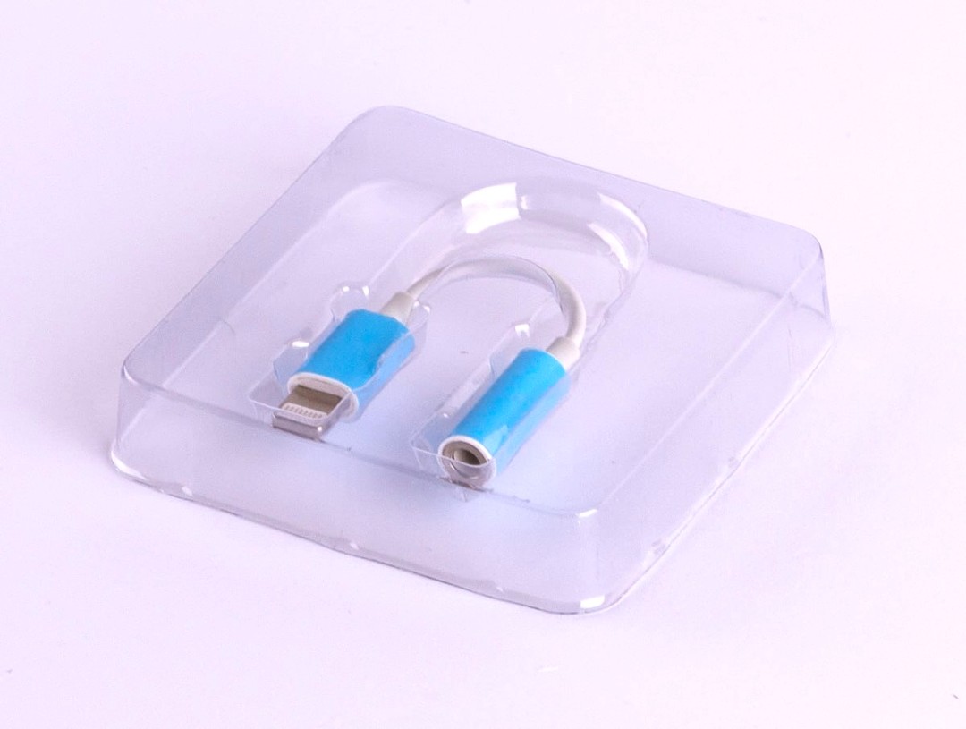 Перехідник аудіо Lightning - 3.5mm (JH-002/JBC-076A) білий-1