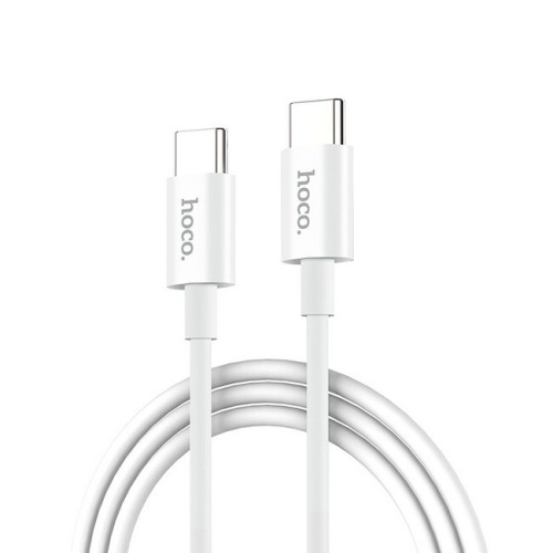 Зарядний шнур Hoco X88 Gratified charging data cable для Type-C to Type-C PD60W/3A 1 метр білий-1