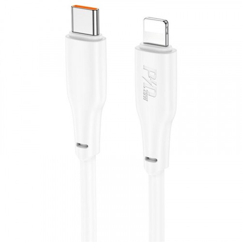 Кабель HOCO X93 Force PD20W charging data cable for Lightning 1m. Білий-1