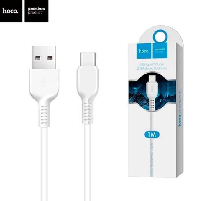 USB cable HOCO X20 Lightning (1m) білий-0