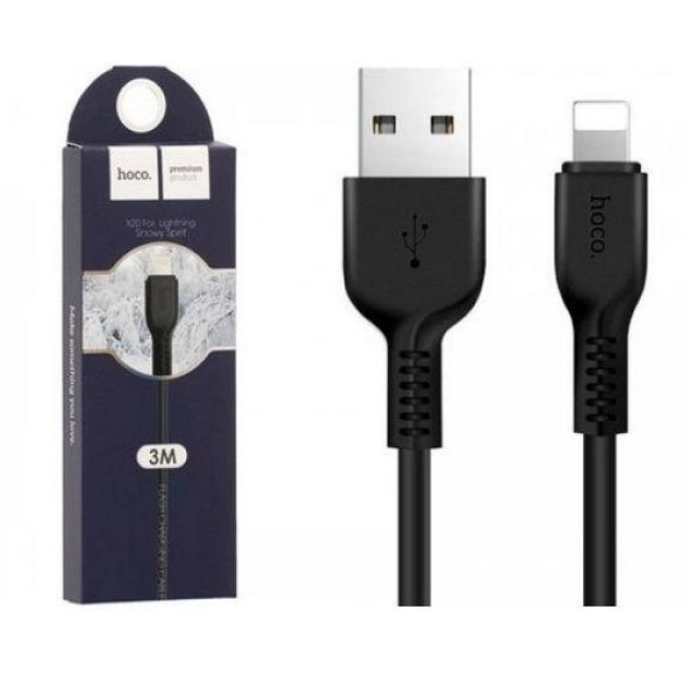 USB cable HOCO X20 Lightning (3m) чорний-0