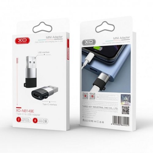 Перехідник OTG Type-C to USB (black)-0