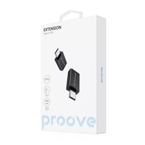 Перехідник OTG Proove Extension USB to Type-C (black)-0