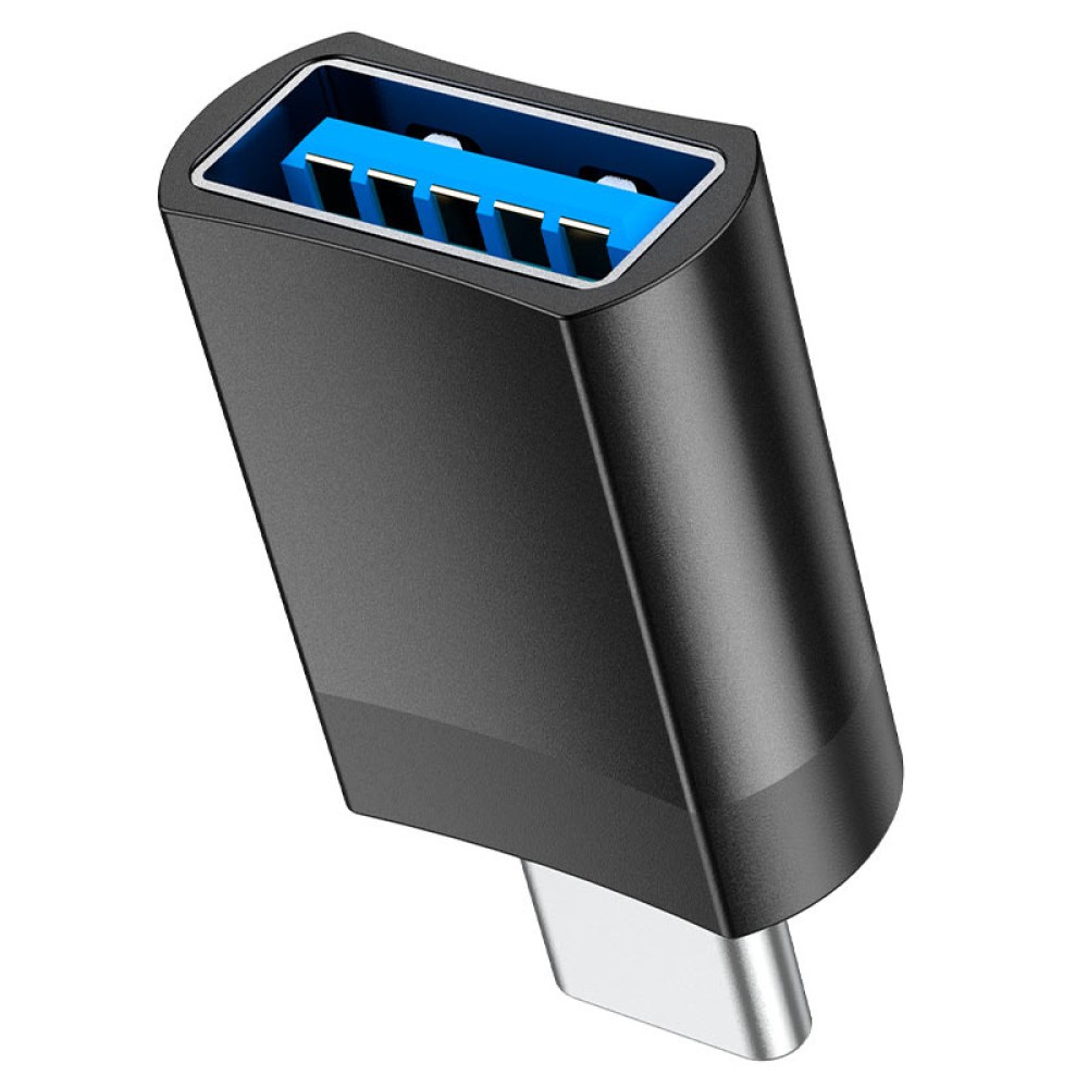 Перехідник Hoco UA17 TYPE-C  to USB converter Black-2