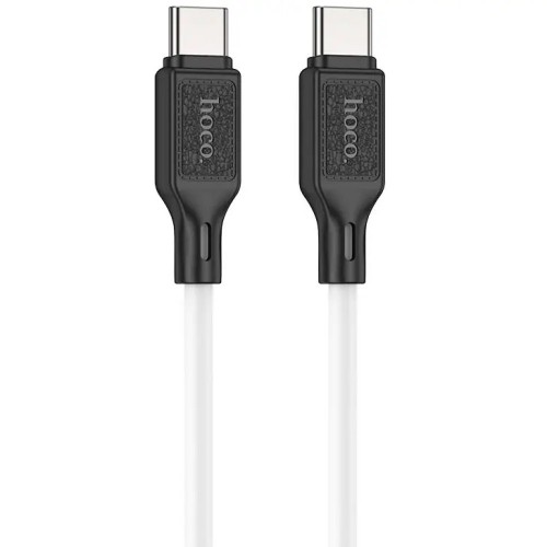 Кабель HOCO X90 Type-C to Type-C silicone cable (1m) білий-1