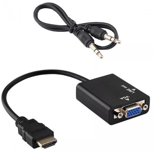 Переходник HDMI - VGA Black-0