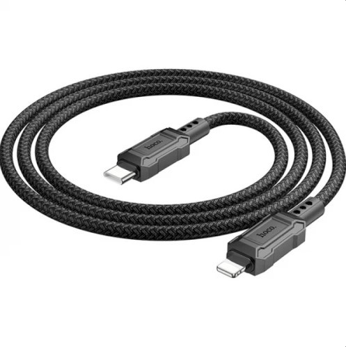 Кабель  Hoco X94 20W Type-C to Lightning Leader (Чорний)-1