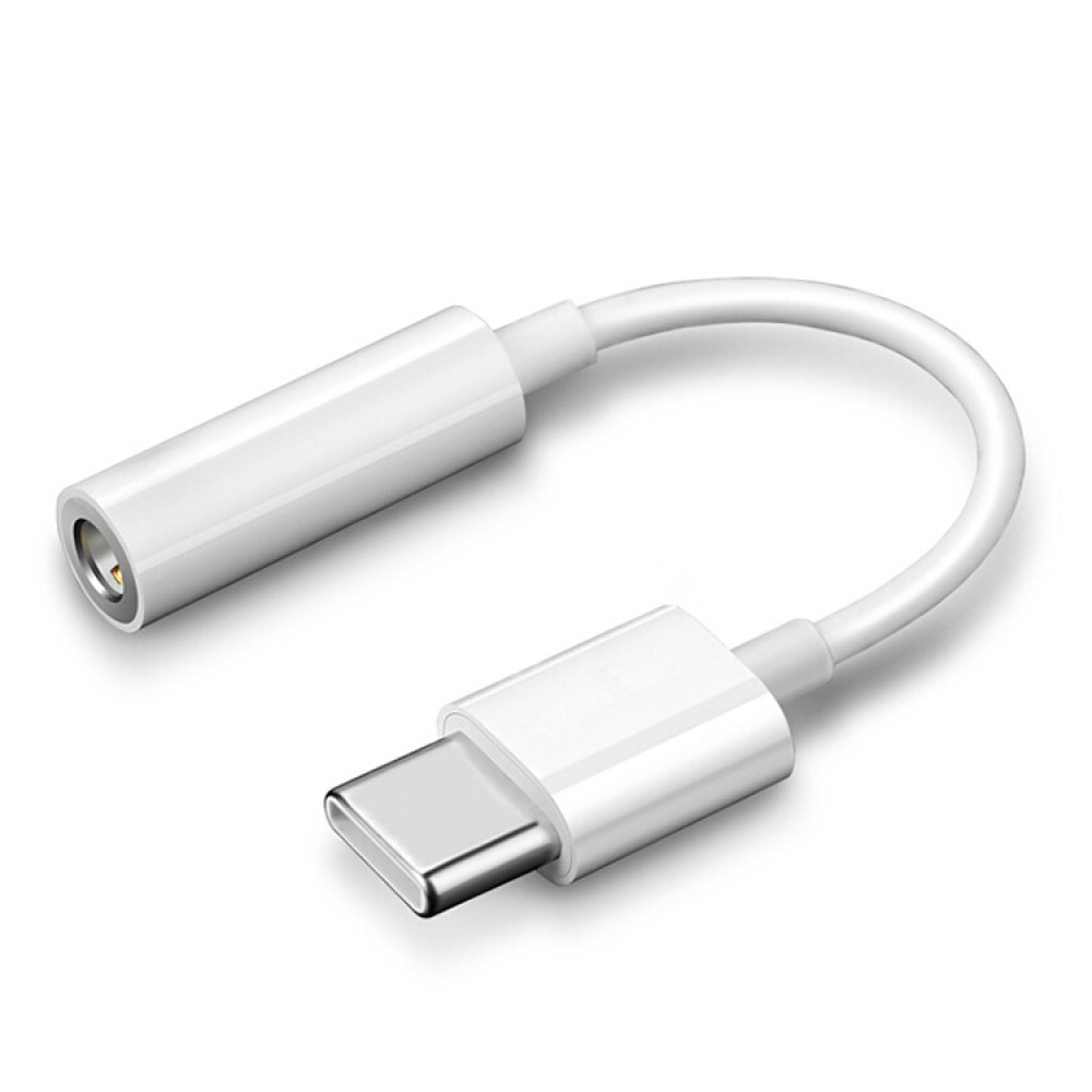 Перехідник USB-C to 3.5 AUX (Білий)-1
