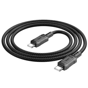 Кабель  Hoco X94 60W Type-C to Type-C Leader (Чорний)-1