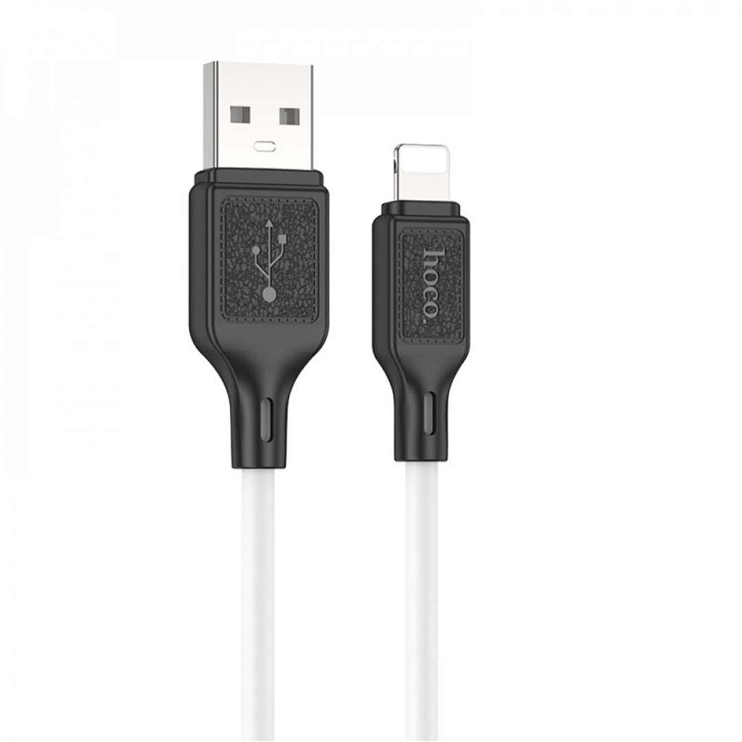 USB cable HOCO X90 Lightning silicone cable (1m) білий-1