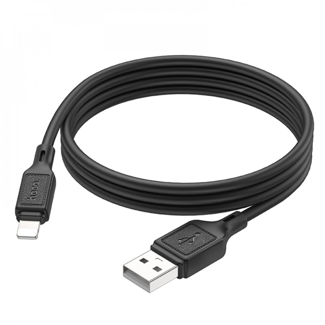 USB cable HOCO X90 Lightning silicone cable (1m) чорний-1