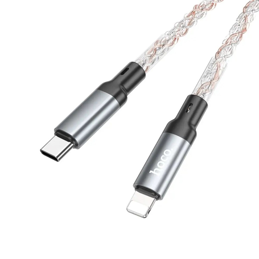 Кабель HOCO U112 Shine Type-C to Lightning сірий-1