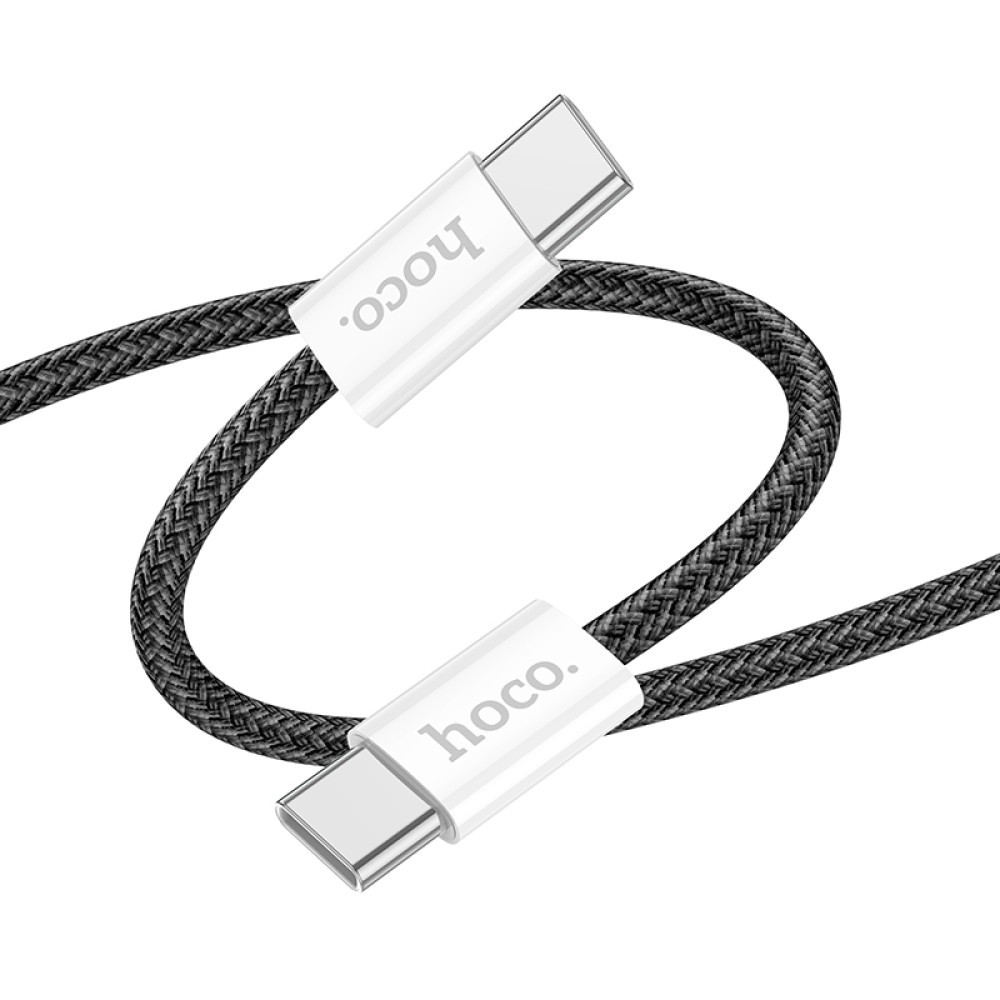 Зарядний шнур  Hoco X104 Source Type-C to Type-C 60W 2m (Чорний)-1