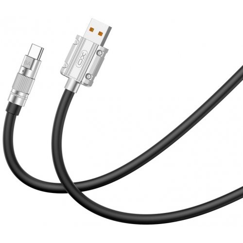 USB Кабель XO NB227 Type-C Silicone Durable 6A 1.2m Black-1