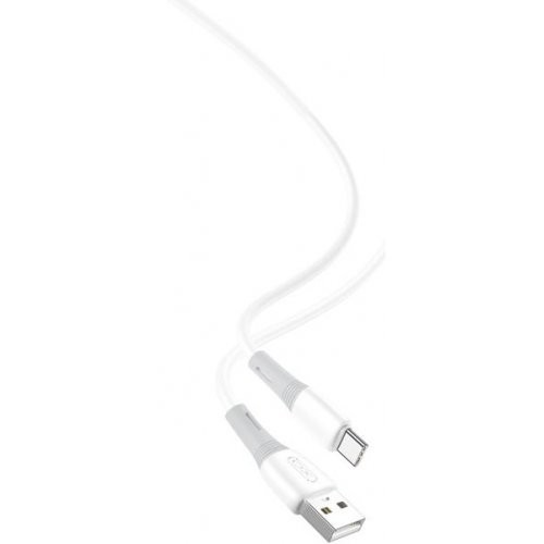 USB Кабель XO NB225 Type-C Silicone Two-Color 2.4A 1.0m White-0