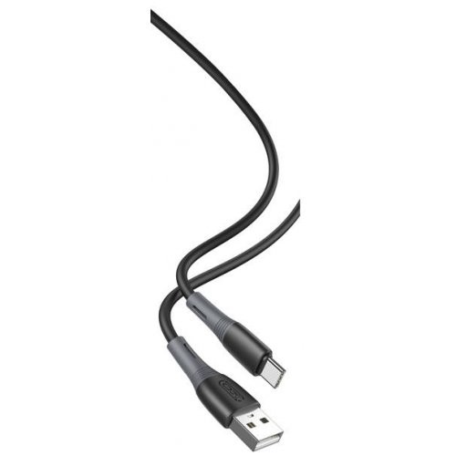 USB Кабель XO NB225 Type-C Silicone Two-Color 2.4A 1.0m Black-0