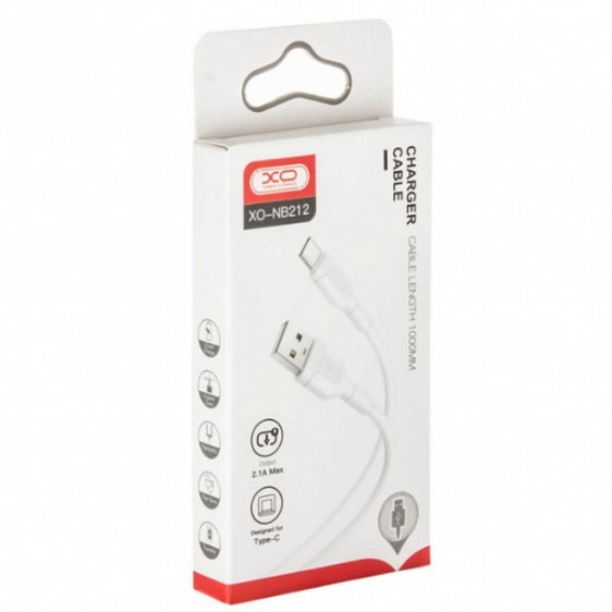 USB Кабель XO NB212 Type-C 2.1A 1.0m White-0
