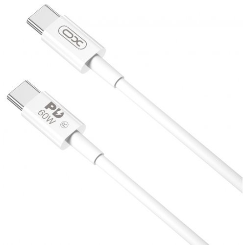 USB Кабель XO NB-Q190B Type-C-Type-C PD 60W 3A 2.0m White-1