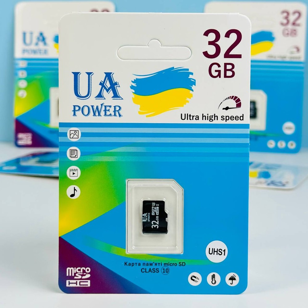 Карта пам`яті UA Power 32GB Ultra high speed U-1 Class 10 без адаптера-0