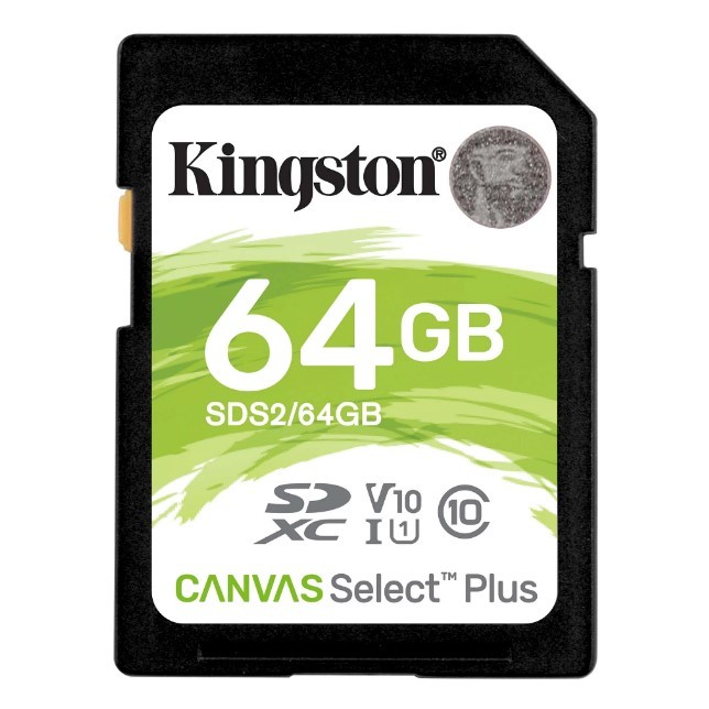 Карта пам`яті microSDXC (UHS-1) Kingston Canvas Select Plus Gen3 64Gb class 10 А1 (R-100MB/s)-1
