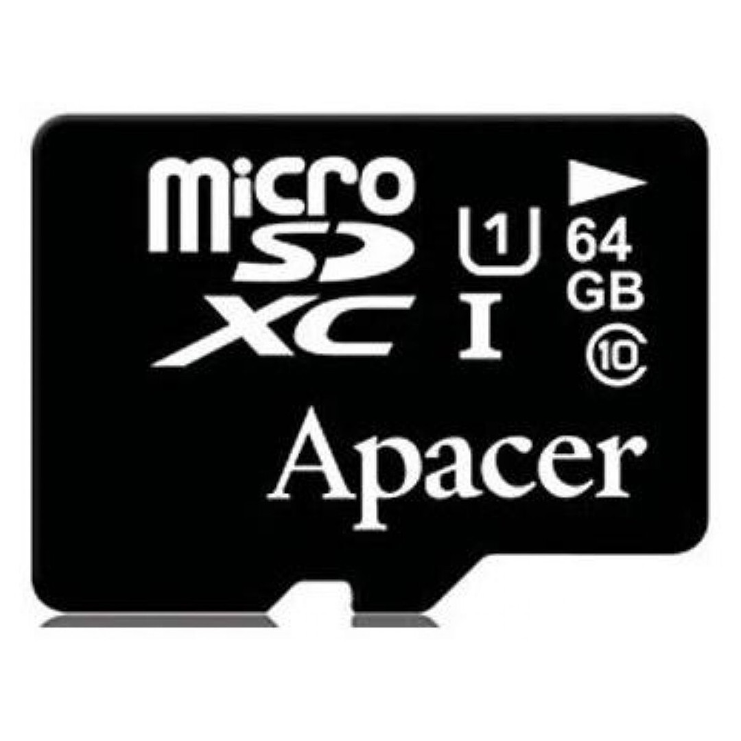 Карта пам`яті Apacer 64Gb Class 10 (адаптер SD) 45R-1