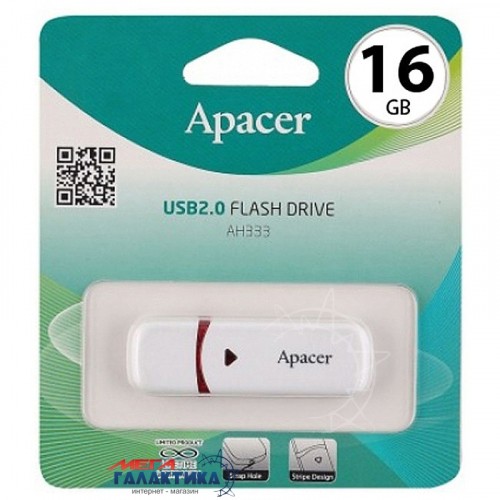 флеш USB Apacer AH333 16Gb White-0