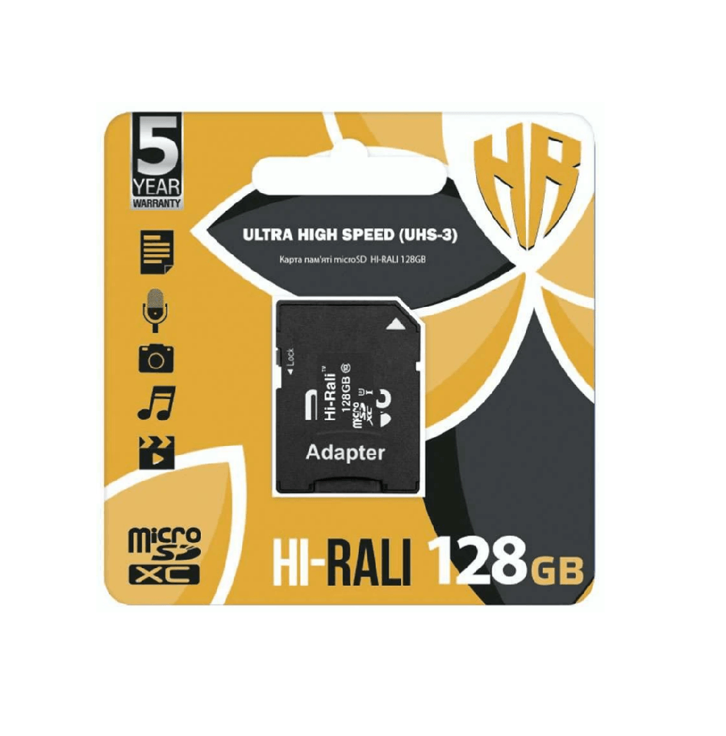 Карта пам`яті Hi-Rali 128GB 10 Class-0