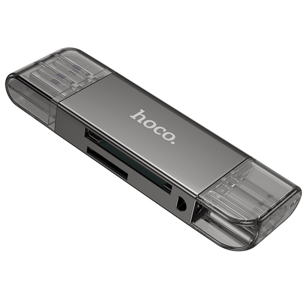 Card Reader Hoco HB39 USB/Type-C 3.0 high-speed сірий-2