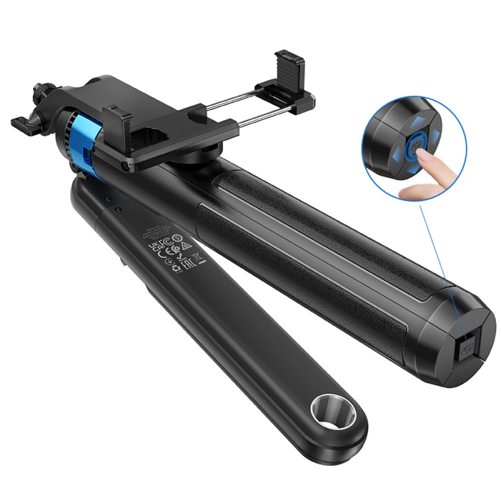 Монопод Hoco K22 (захист проти струсу) 1,75 м (Чорний)-5