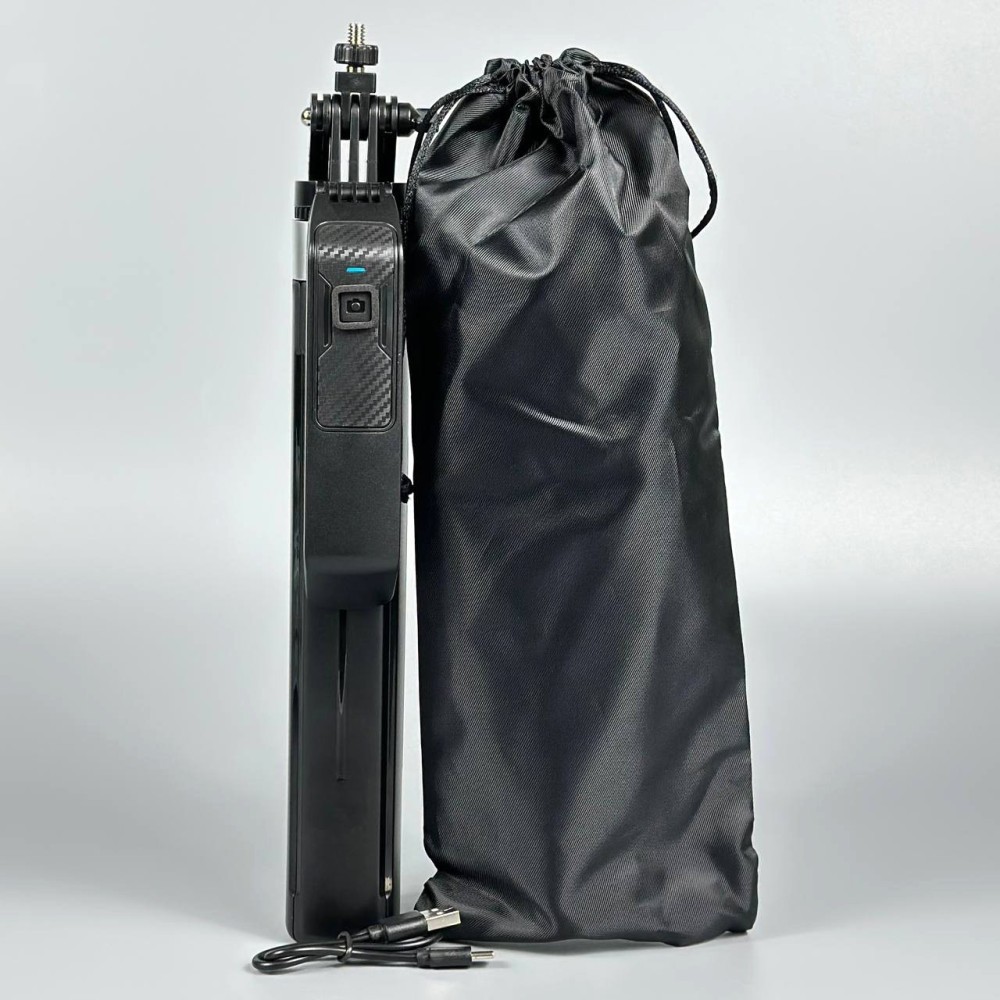 Монопод P18 Click Pop-Up на штативі 1.8m Bluetooth (360° Rotating Pan Tilt) (Чорний)-5