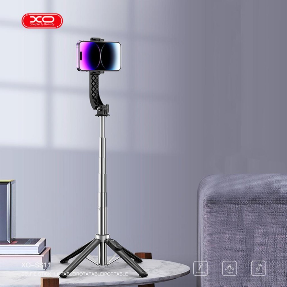 Монопод XO SS11 Bluetooth 100 см (Чорний)-2