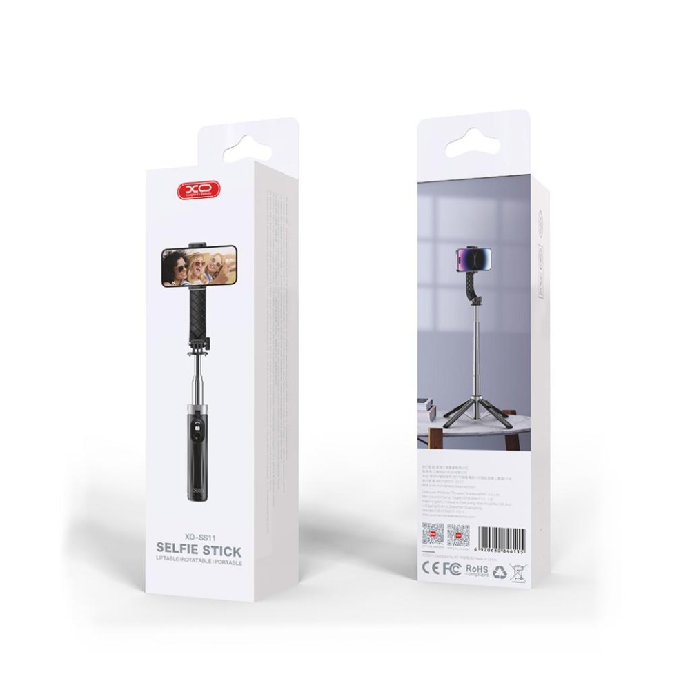 Монопод XO SS11 Bluetooth 100 см (Чорний)-0