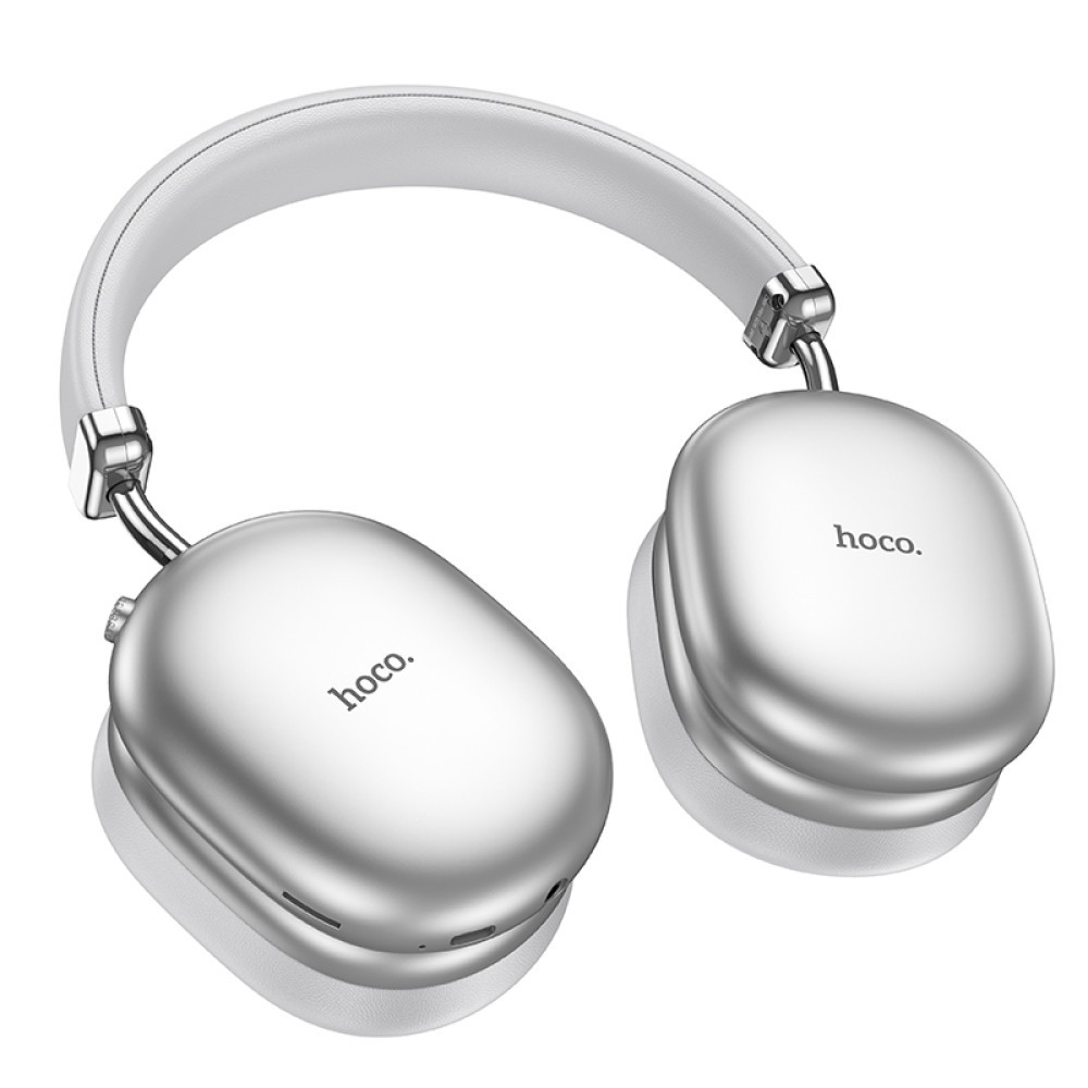 Бездротові навушники Hoco W35 Max Auspicious ANC Сріблясті-3