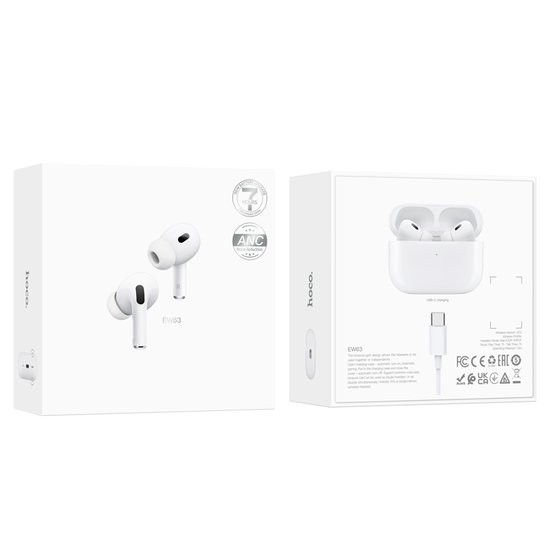 Навушники Hoco EW63 true wireless ANC  (White)-0
