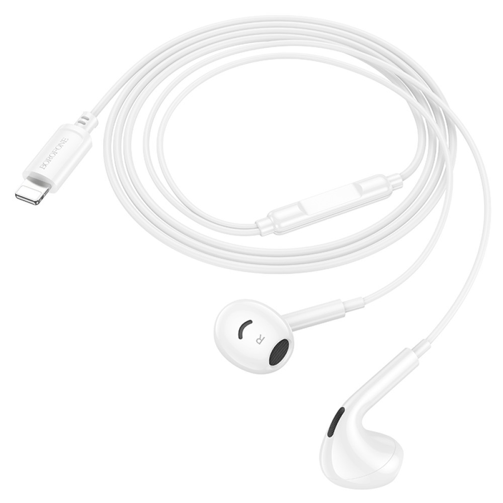 Навушники Borofone BM96 Brilliant Lightning (Білий)-2