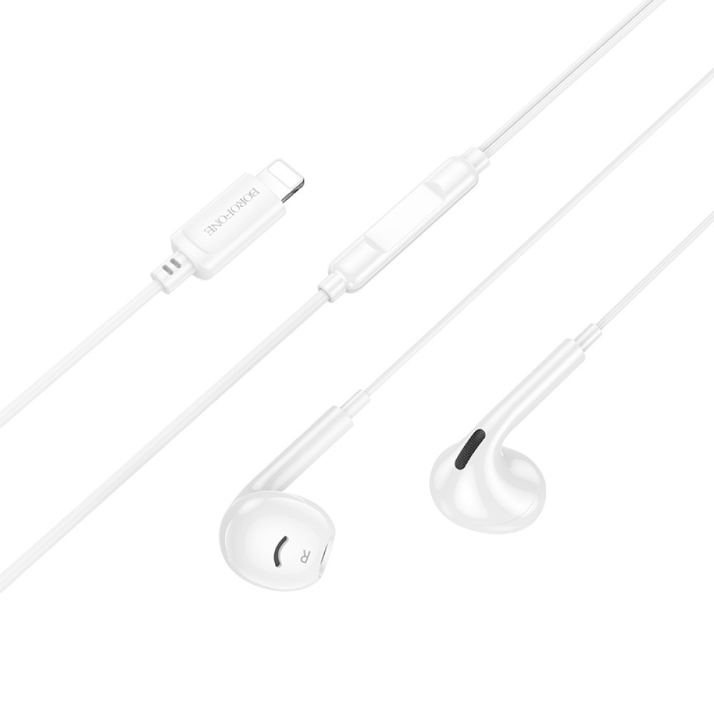 Навушники Borofone BM96 Brilliant Lightning (Білий)-1