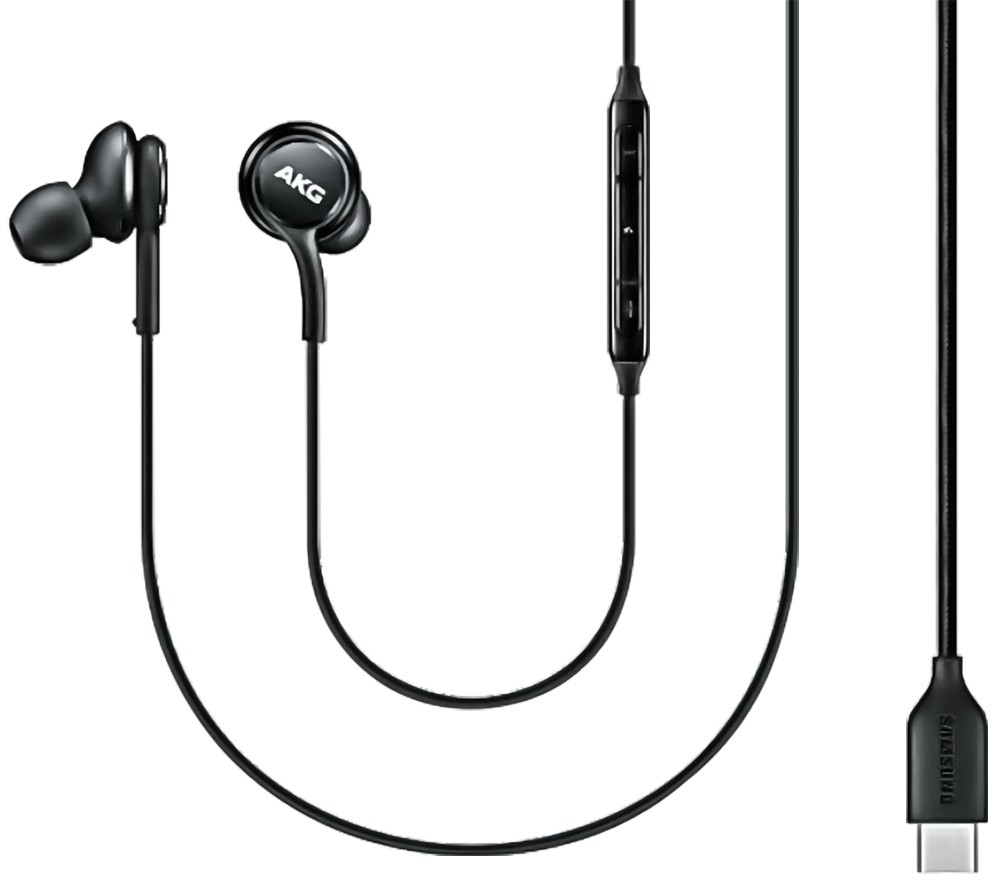 Гарнітура AKG by Samsung EO-IG100BBEGWW Type-C (вакуум) (Чорний)-2