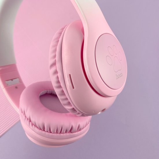 Бездротові навушники Hoco EW42 Cat ears Bluetooth (Рожеві)-2