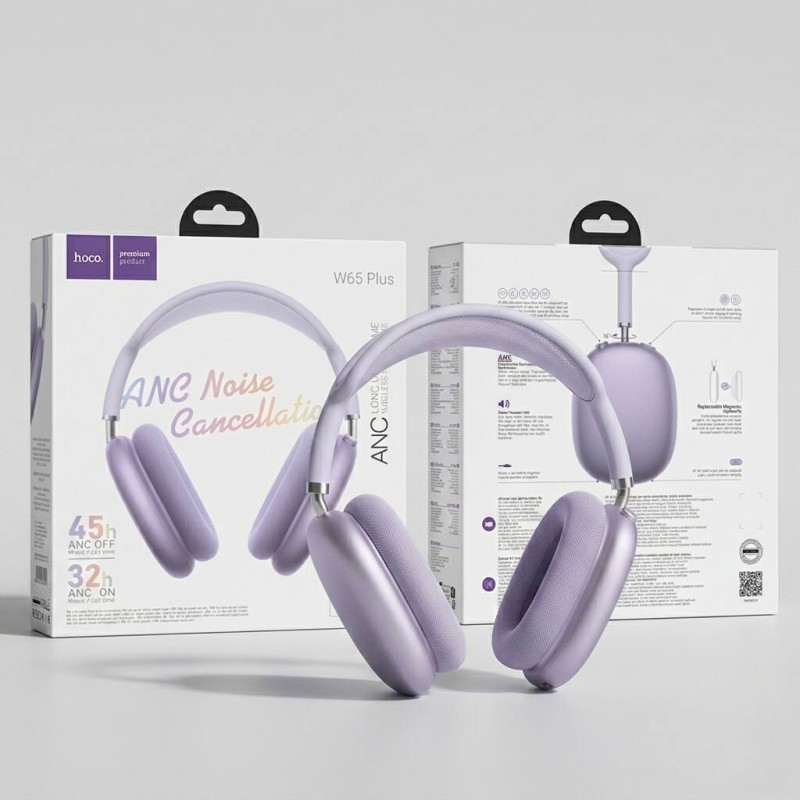 Навушники Bluetooth Hoco W65 Happy бездротові Purple-1