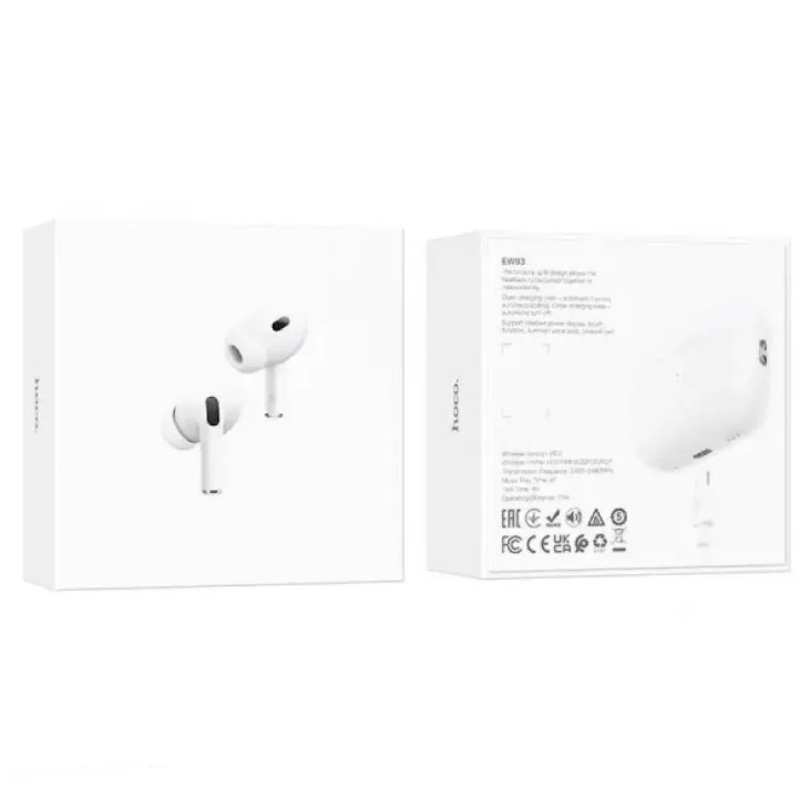 Навушники бездротові HOCO EW93 True wireless stereo headset White-0
