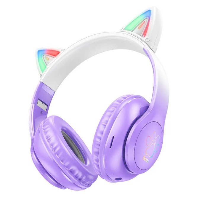 Навушники накладні HOCO W42 Cat Ears Purpule Grape-1