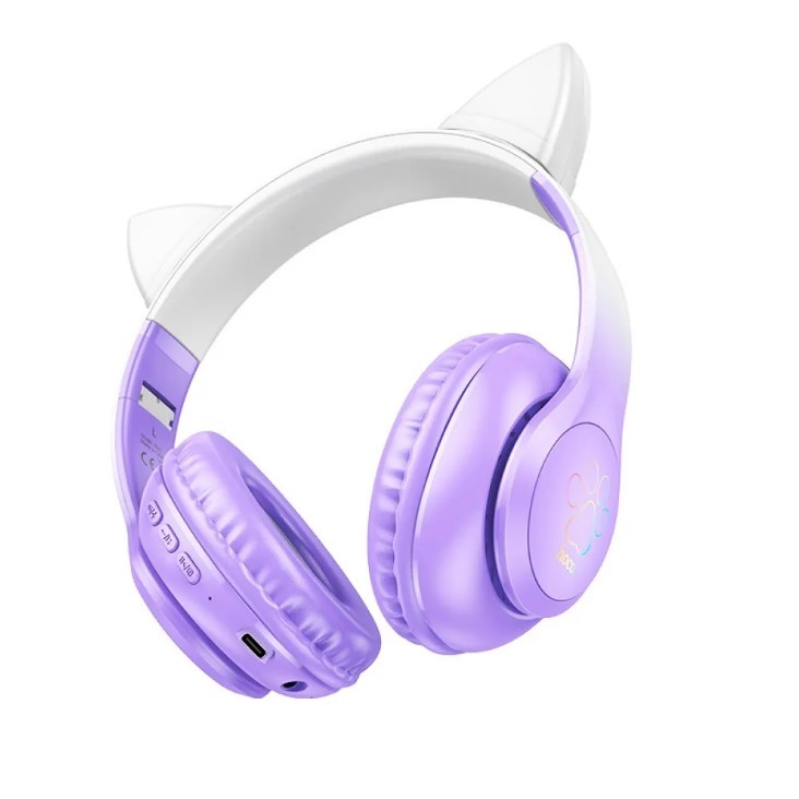 Навушники накладні HOCO W42 Cat Ears Purpule Grape-2