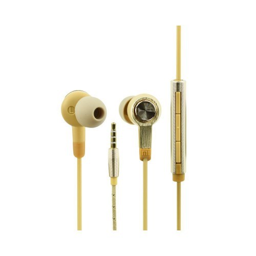 Навушники Huosai Piston V3 Gold + mic + button call answering + volume control-0