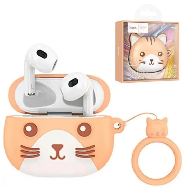Наушники Bluetooth Hoco EW46 True wireless (Khaki+ cat)-1